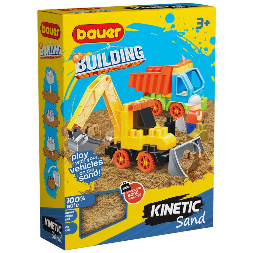 Игрушка 756 Конструктор Бауер "Building Kinetic" набор с трактором и грузовиком