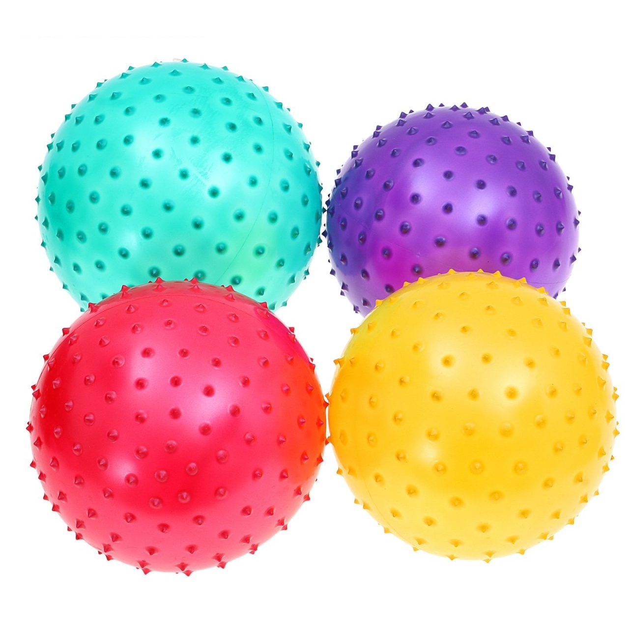 Мяч детский массажный ёжик, микс цветов, 18см, 5439