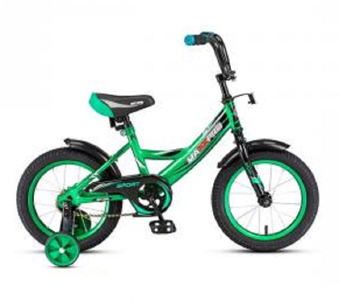 14 SPORT-14-1 (зелено-черный) Велосипед