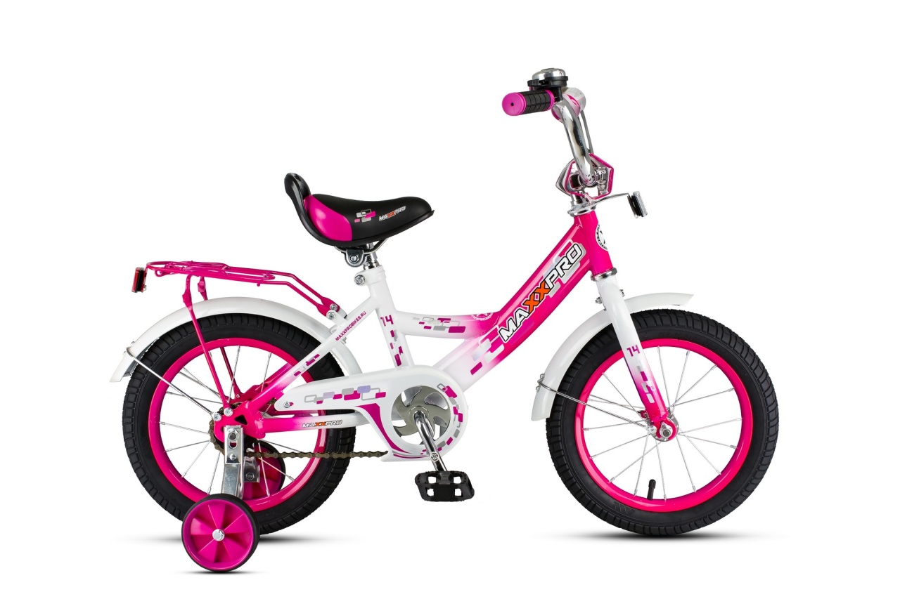 14 Велосипед MAXXPRO-M14-5 (розово-белый)