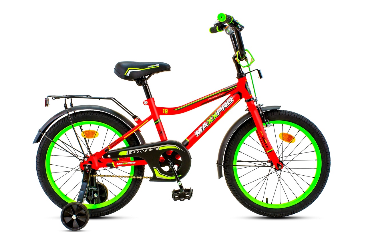 18 ONIX-18-3 (матовый красно-зеленый) Велосипед