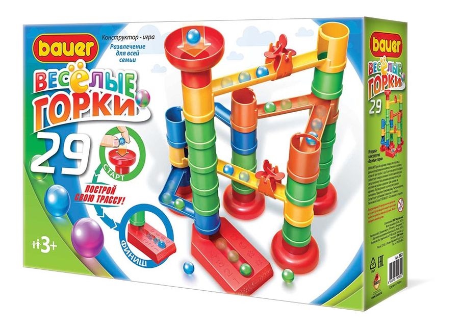 Конструктор "Веселые горки" 29 дет 582-Б