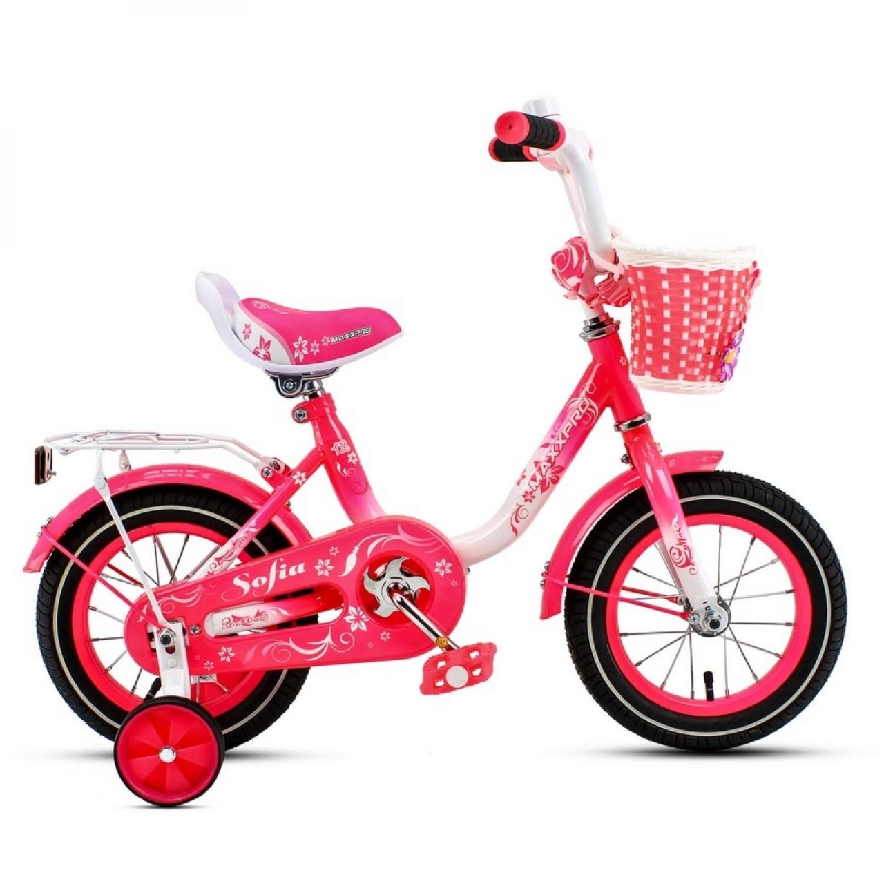12 Велосипед SOFIA-M12-5 (бело-розовый)