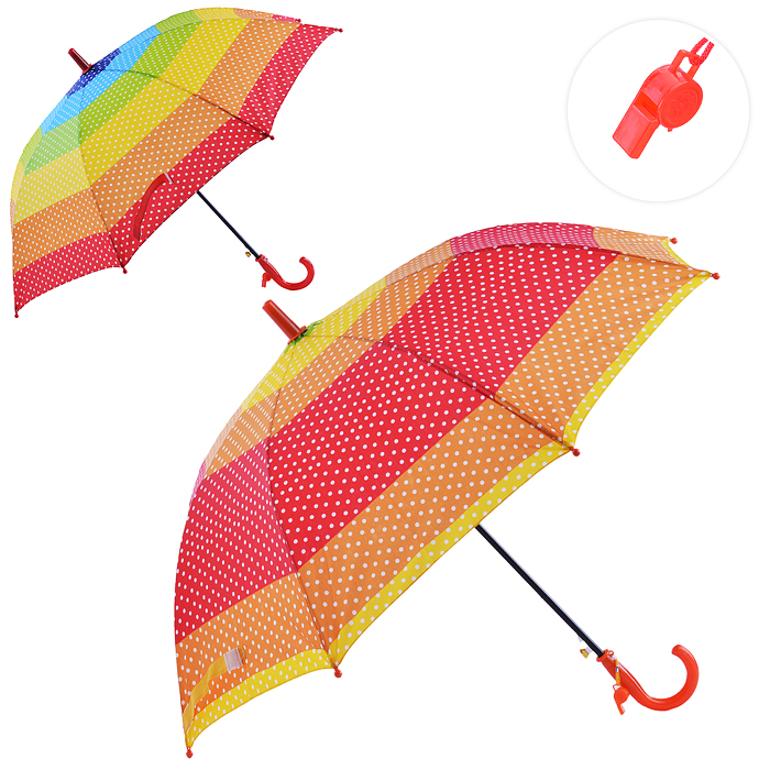 Зонт детский в горошек (ассортимент) в пакете U009120Y / 283665