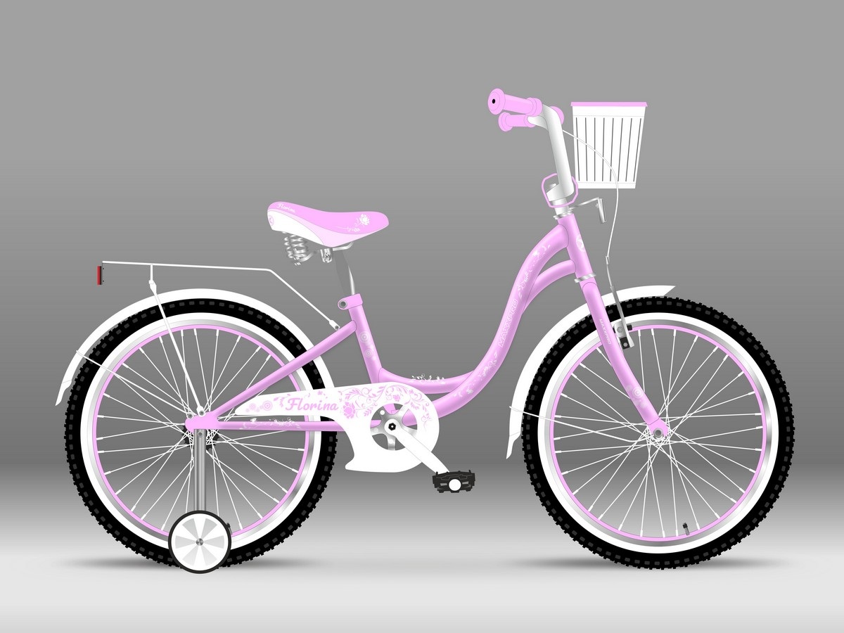 20 Велосипед FLORINA-N20-3 (розово-белый)