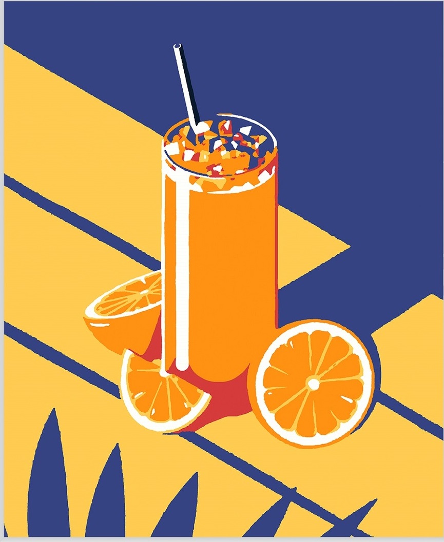 Картина по номерам на холсте 50х40 "Апельсиновый сок" КН5040152