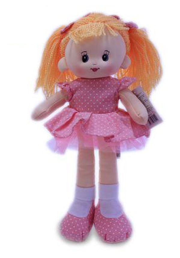 Кукла в розовом платье муз К612-35В(DL) 
