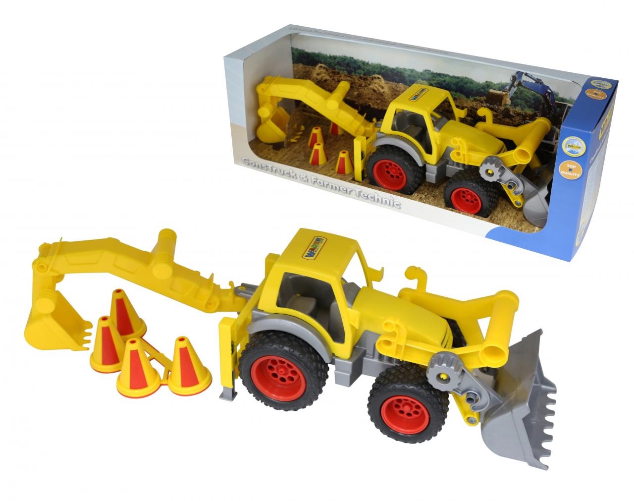 КонсТрак, трактор-погрузчик с ковшом (в коробке) 37749