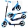 Самокат 2-х кол., голубой, колёса PU/200 мм., ABEC 7, нагрузка 150кг, U037839Y / 433482