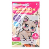 Вышивка милая киса МУЛЬТИ АРТ VSH-122831 Вышивка милая киса МУЛЬТИ АРТ VSH-122831