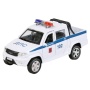 Машина металл "uaz pickup полиция" 12см, открыв. двери, инерц, белый в кор. PICKUP-P-WH