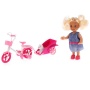 Кукла, ТМ Карапуз, Машенька 12см, в наборе велосипед с прицепом, питомец MARY016X-RU