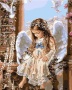 Картина по номерам на холсте 50х40 "Маленький ангел" КН5040164