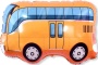 Шар (34''/86 см) Фигура, Автобус, Оранжевый, 190682