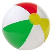 Мяч надувной разноцветный 61см	, 59030