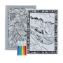 Набор креативного творчества "Антистресс раскраска с фломастерами" серии 3D ART, объемная ЗДА01
