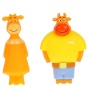Игрушка для ванны Оранжевая корова Ма и Па КАПИТОШКА LX-OR-COW-05