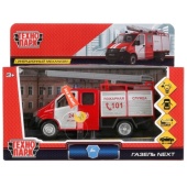 Машина металл свет-звук ГАЗЕЛЬ NEXT ПОЖАРНАЯ 14,5 см, двери, инерц, в кор. Технопарк NEXTFIR-15SL Машина металл свет-звук ГАЗЕЛЬ NEXT ПОЖАРНАЯ 14,5 см, двери, инерц, в кор. Технопарк NEXTFIR-15SL