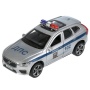 Машина металл свет-звук "volvo xc60 r-desing полиция" 12см,инерц,серебристый. Технопарк XC60-12SLPOL