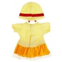 Одежда для кукол и пупсов 40-42 см Зебра в клеточку платье с принт зебра,пакет OTF-ZEBRA02D-RU