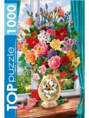 TOPpuzzle. ПАЗЛЫ 1000 элементов. ФТП1000-9853 Нежный букет цветов