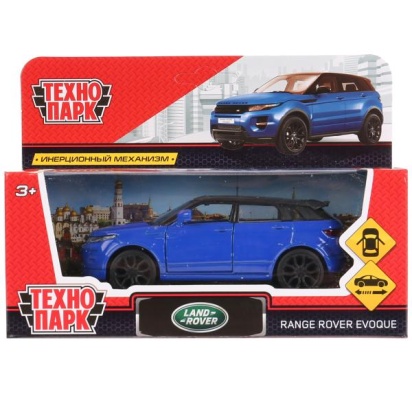 Машина металл LAND ROVER RANGE ROVER EVOQUE 12,5см,открыв. двери,инерц, синий Технопарк, EVOQUE-BU