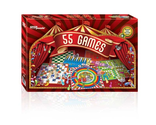 Настольная игра "55 лучших игр мира" 76073ст