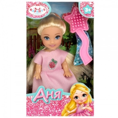 Кукла Аня 12 см, акс., кор КАРАПУЗ, ANNA-C6-BB