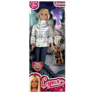 Кукла 29 см София , руки и ноги сгиб, ЗИМА, акс, кор КАРАПУЗ   66001-W15-S-BB