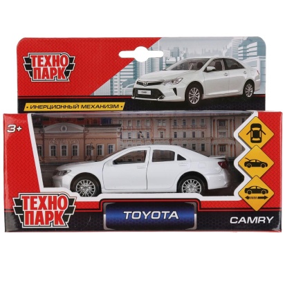 Машина металл "TOYOTA CAMRY", длина 12см, открыв. двери, инерц., белый в кор. CAMRY-WH
