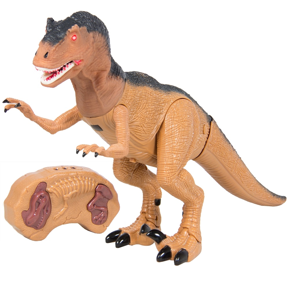 Игрушка интеракт Динозавр Гиганотозавр,ИК пульт голова из мягк ПВХ,свет,звук Т16704