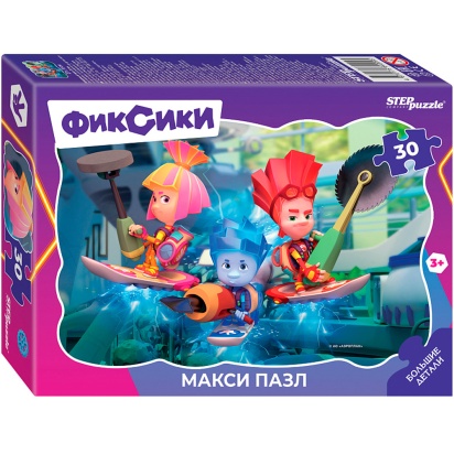 Пазл 30 МАКСИ Контурный Фиксики 64009 Степ  933-796 / 64009