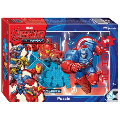 Пазлы 35эл "Avengers MECH Strike" 91444