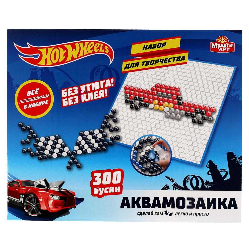 Набор д/детского тв-ва ХОТ ВИЛС аквамозаика 300 бусин МУЛЬТИ АРТ AB300-HW1