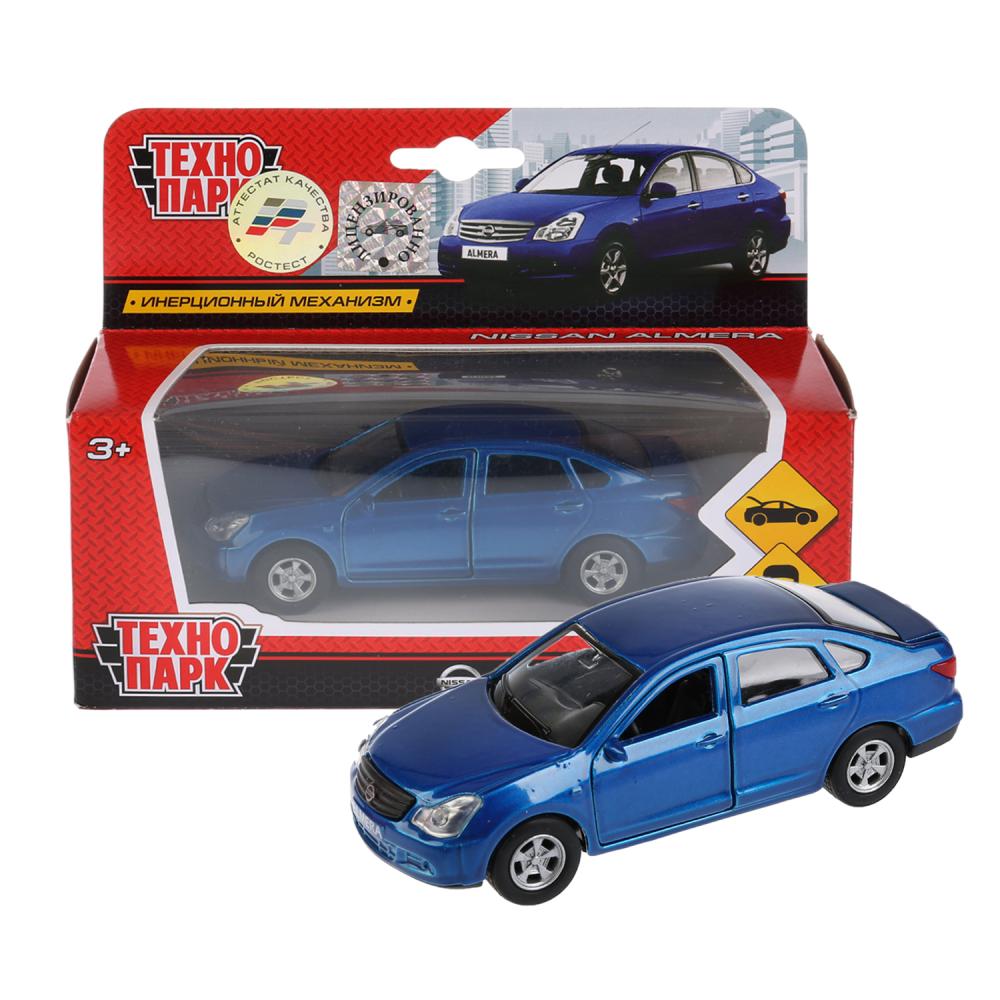 МАШИНА "ТЕХНОПАРК" МЕТАЛЛ. ИНЕРЦ. NISSAN ALMERA 12СМ, ОТКРЫВ. ДВЕРИ, В АССОРТ.