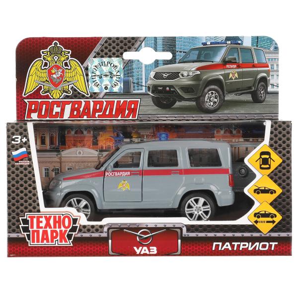 Машина металл UAZ patriot РОСГВАРДИЯ, 12 см, дв., багаж., инерц., кор. Технопарк SB-17-81-UP-ROS-WB