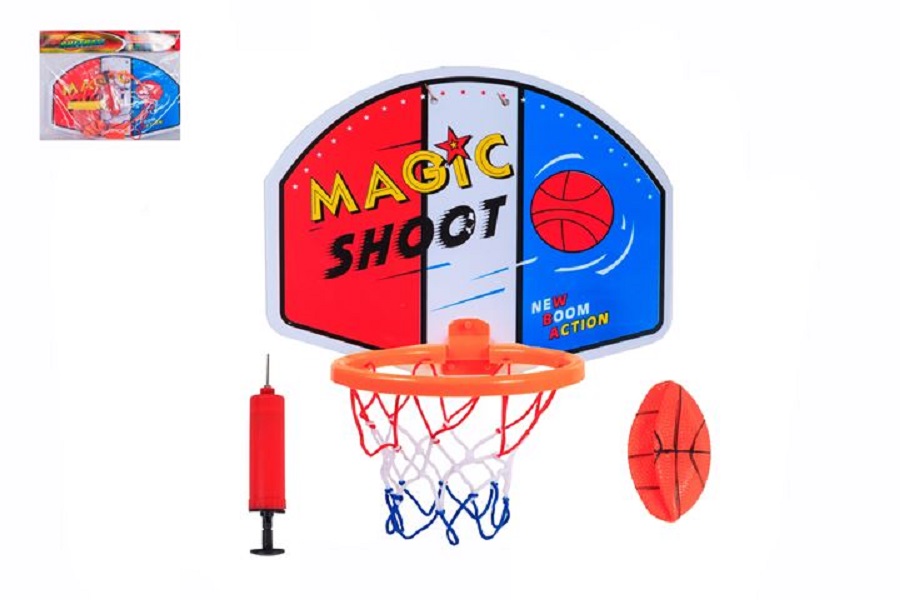 Набор для игры в баскетбол (корзина, щит, мяч, игла, крепеж) 6256