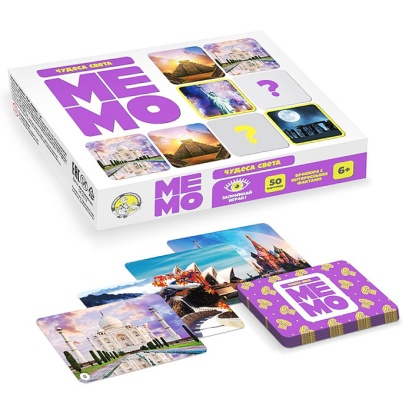 Игра настольная Мемо "Чудеса света" (50 карточек)   3591  / 317395