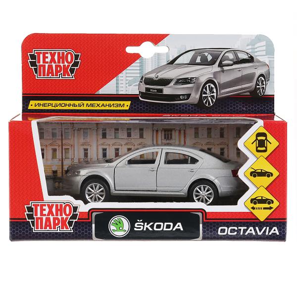 Машина металл "SKODA OCTAVIA" 12см, открыв. двери, инерц, СЕРЕБРИСТЫЙ OCTAVIA-SL