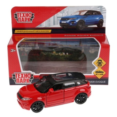 Машина металл LAND ROVER RANGE ROVER EVOQUE 12,5см,открыв двери,инерц, красный EVOQUE-RD