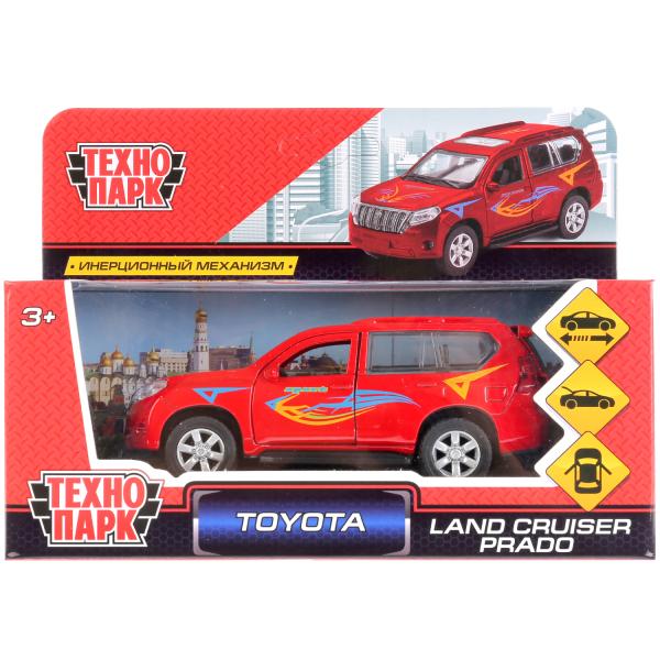 ТМ Технопарк. Машина металл "TOYOTA PRADO СПОРТ" 12см, открыв. двери, инерц. в кор. PRADO-S