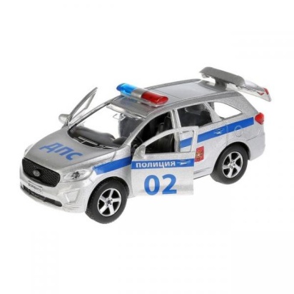 Машина металл FORD Focus хэтч. полиция 12см, открв. двери, инерц., SB-17-81-FF-P-WB