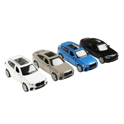 Машина металл BMW X5/X6 длина 12 см, двери, багаж, инерц, ассорт, дисп. Технопарк уп-12шт   X5X6-12D