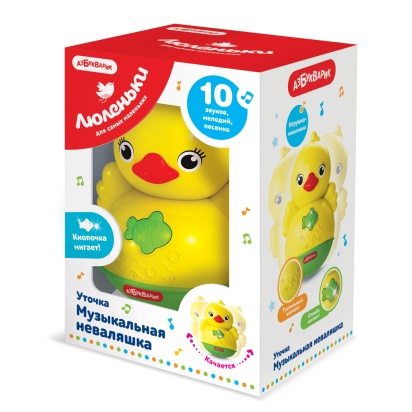 Неваляшка уточка (Люленьки) Желто-зеленая 5399