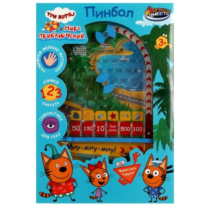 Настольная игра пинбол Три Кота кор.16,5*23,3*3см ИГРАЕМ ВМЕСТЕ   2108K467-R