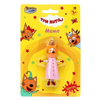 Фигурка Три Кота 9 см, подвижные части тела, на блистере ИГРАЕМ ВМЕСТЕ   PF-3C-MAMA-RU