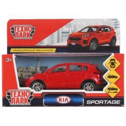 Машина металл "KIA SPORTAGE" 12см, открыв. двери, инерц., красный в кор. Технопарк, SPORTAGE-RD