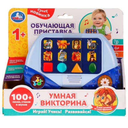 Умная викторина обучающая приставка. 100 песен, стихов, звуков Умка HT512-R