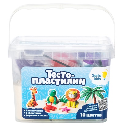 Набор для детской лепки "Тесто-пластилин 10 цветов"  TA2047