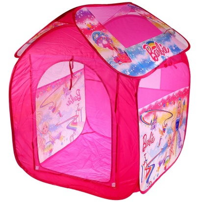 Палатка детская игровая Барби 83х80х105см, в сумке Играем вместе GFA-BRB-R
